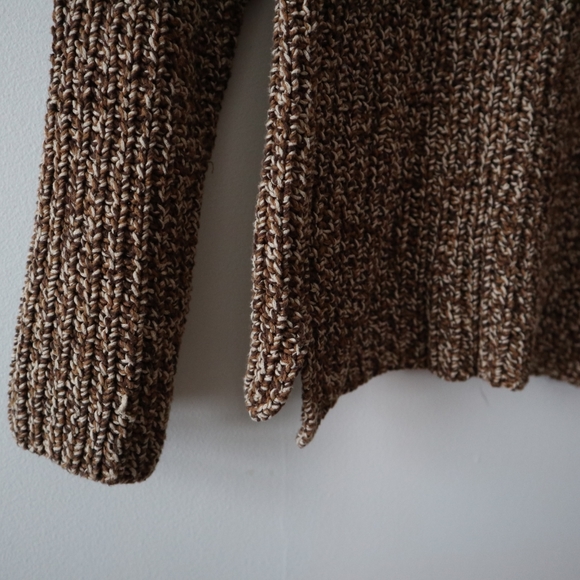 LRL Lauren Jeans Co Ralph Lauren Brown Knit Sweater - Picture 5 of 9
